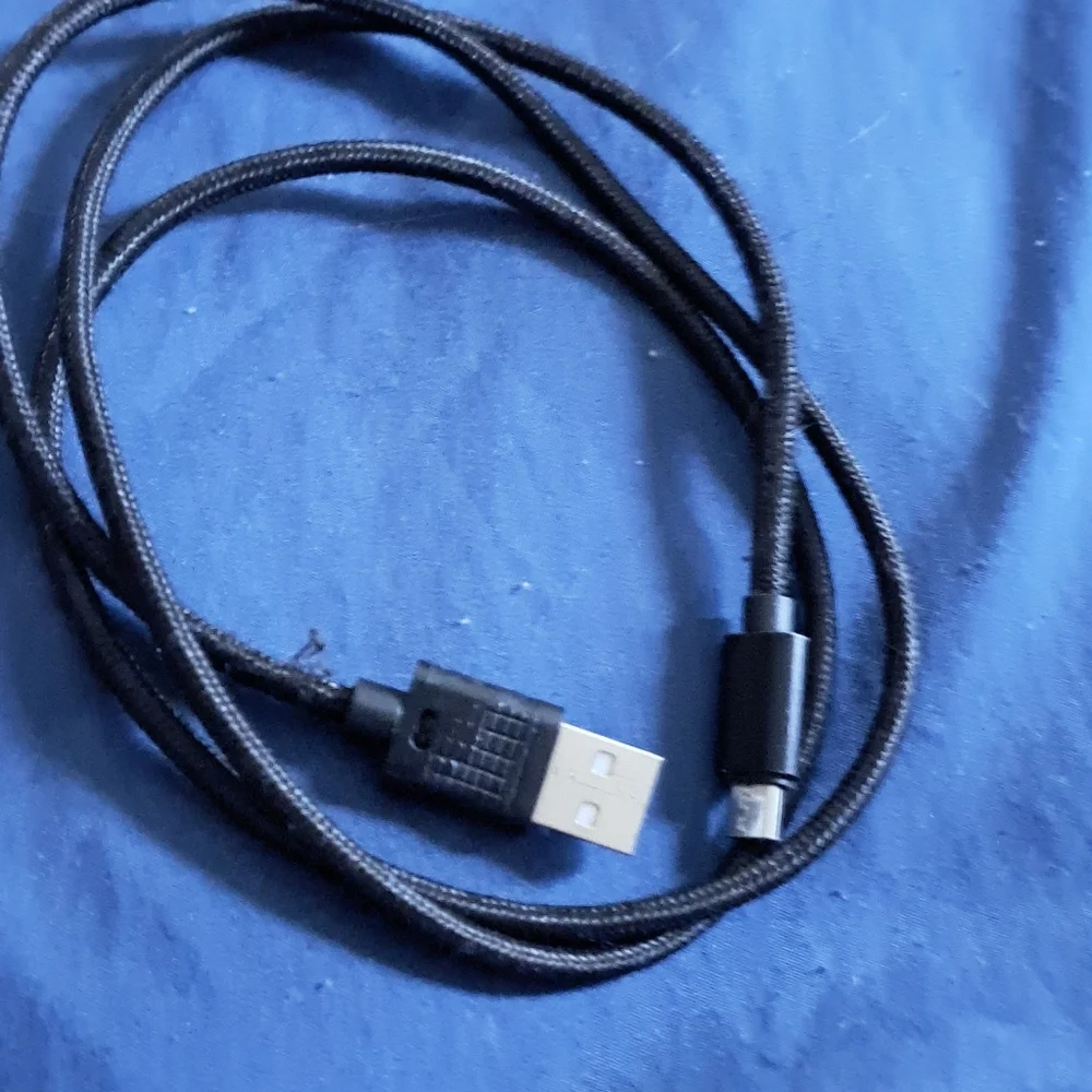 Used Black USB Charging Cable